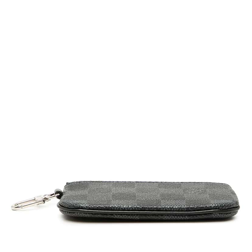 Louis Vuitton Damier Graphite Coin Pouch Black Good condition - Inside View