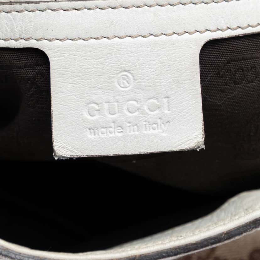 Gucci GG Canvas Web Match Ball Tote Beige Good condition - Box View