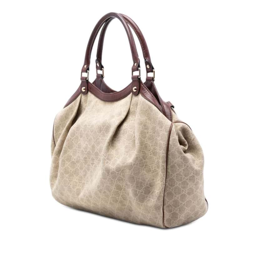 Gucci Large GG Canvas Sukey Tote Beige Good condition - Back View