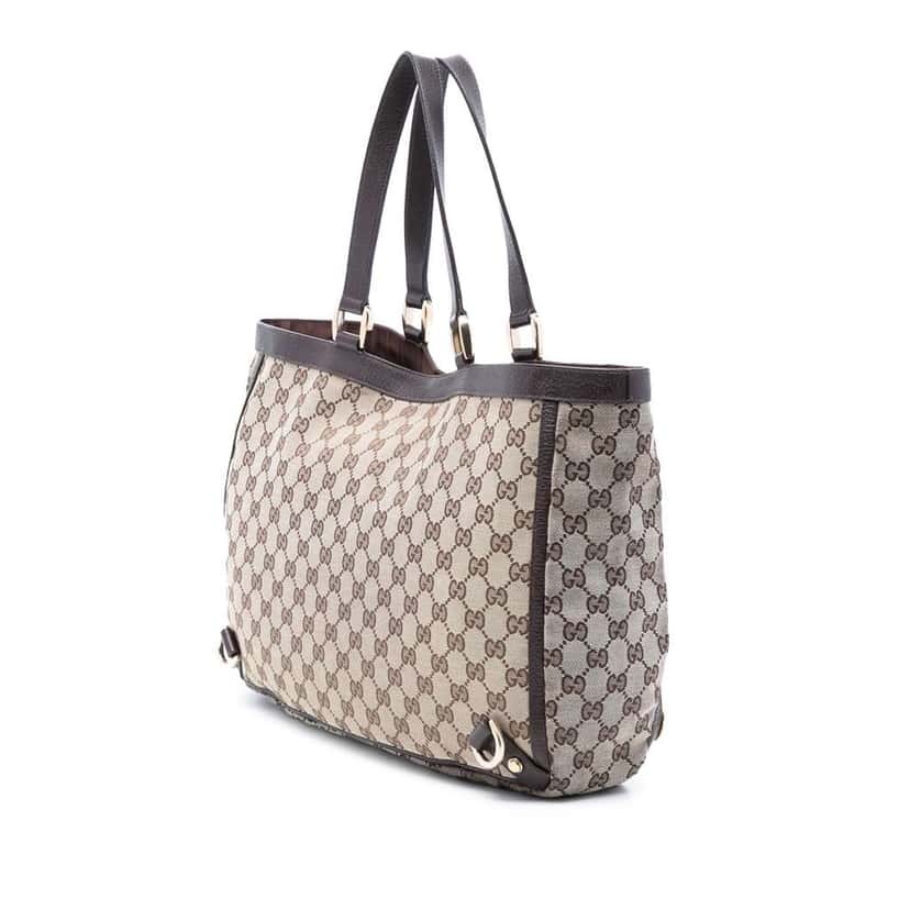 Gucci GG Canvas Abbey D Ring Tote Beige Good condition - Back View