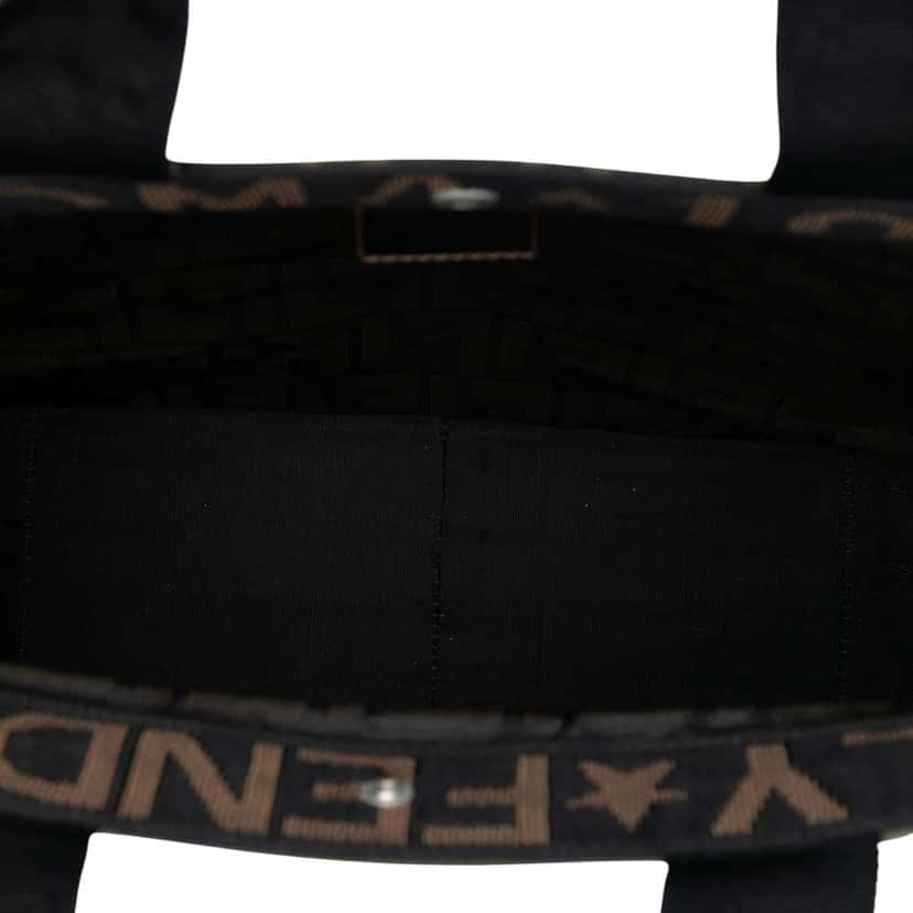 Fendi Zucca Canvas Shopping Tote Brown Canvas Good condition - Model View