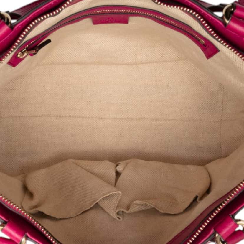 Gucci Small Calfskin Soho Cellarius Satchel Pink Leather Good condition - Model View