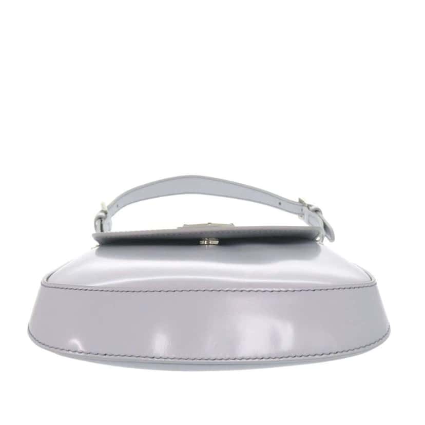 Prada Mini Spazzolato Cleo Crossbody Blue Leather Good condition - Inside View