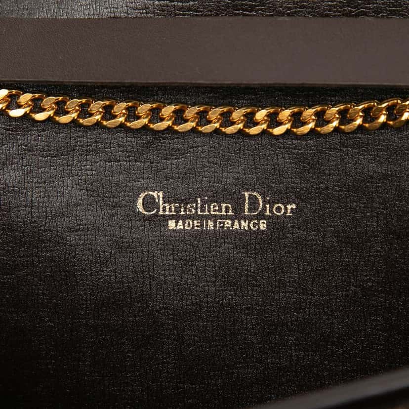 Dior Diorissimo Trotter Canvas Chain Shoulder Bag Brown Canvas Good condition - Box View