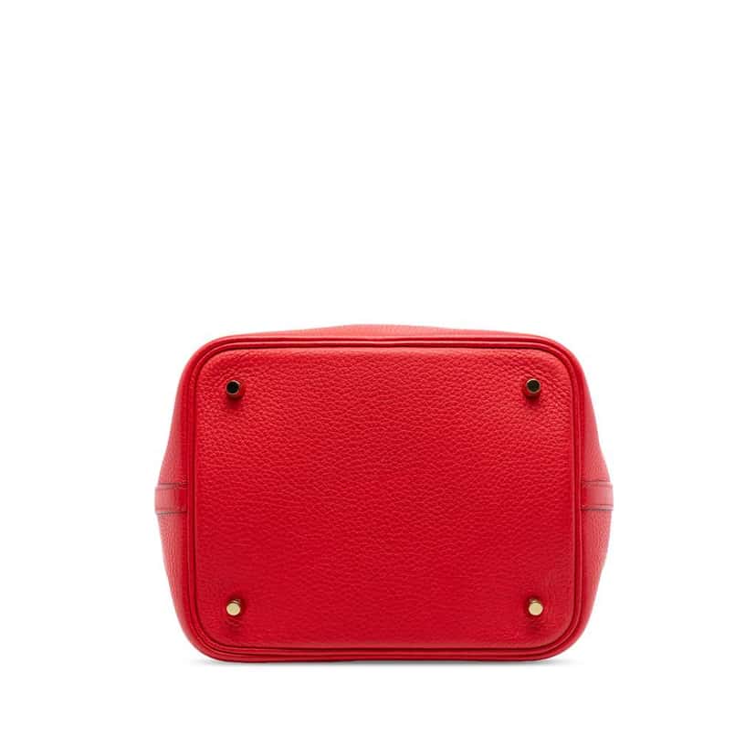 Hermès Clemence Picotin Lock 22 Red Leather Good condition - Inside View