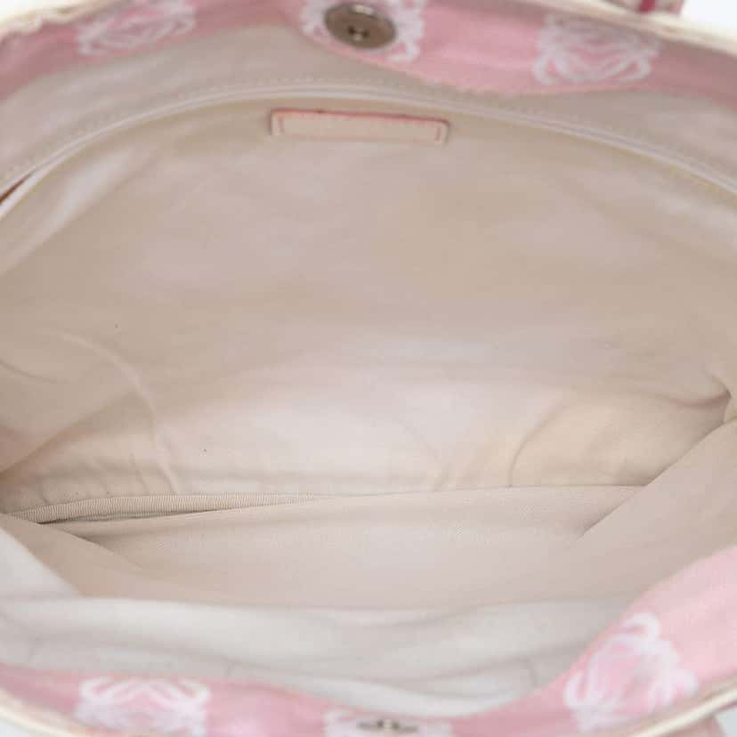 Loewe Anagram Canvas Tote Pink Canvas Good condition - Model View