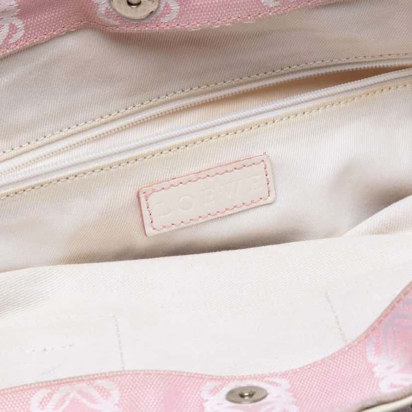 Loewe Anagram Canvas Tote Pink Canvas Good condition - Box View