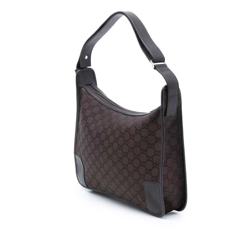 Gucci GG Canvas Shoulder Bag Brown Canvas Good condition - Back View