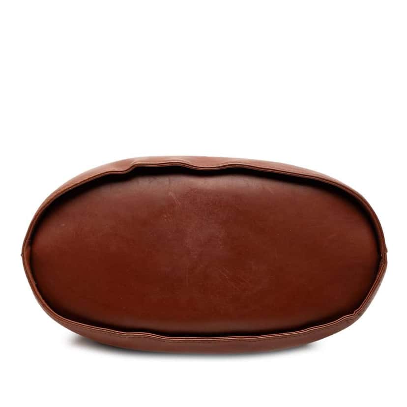 Salvatore Ferragamo Leather Double Gancini Bucket Bag Brown Leather Good condition - Inside View