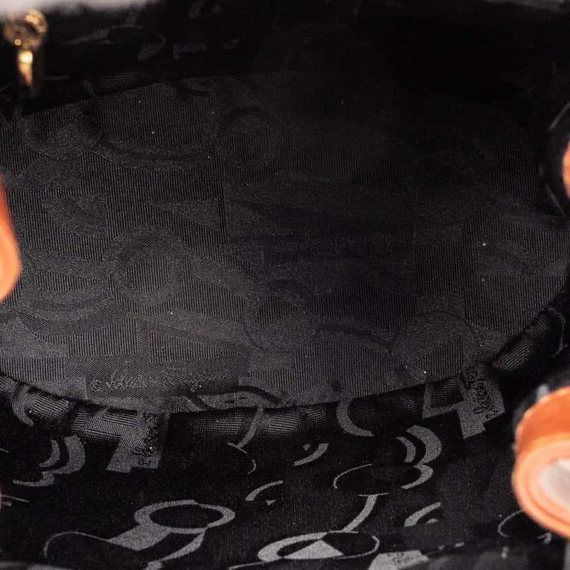 Salvatore Ferragamo Leather Double Gancini Bucket Bag Brown Leather Good condition - Model View