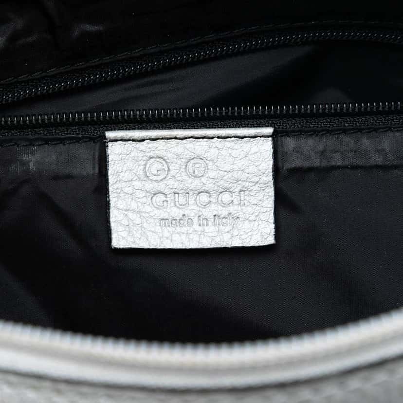 Gucci GG Canvas Handbag Silver Canvas Good condition - Box View