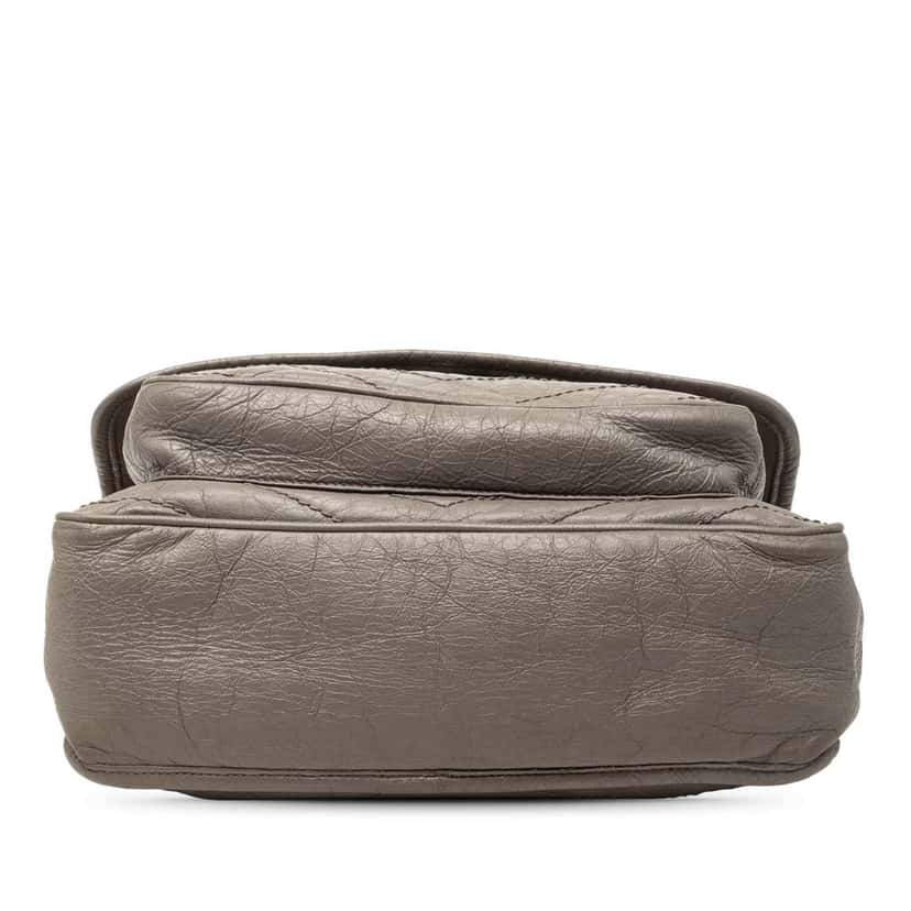 Saint Laurent Medium Crinkled Calfskin Niki Grey Leather Good condition - Inside View