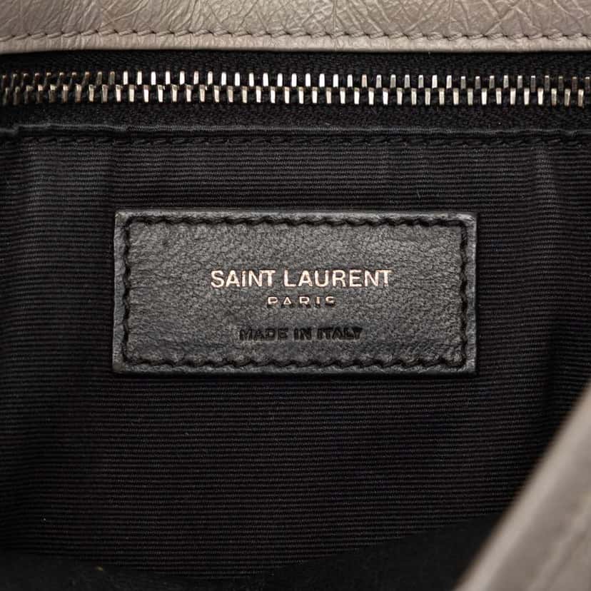 Saint Laurent Medium Crinkled Calfskin Niki Grey Leather Good condition - Box View