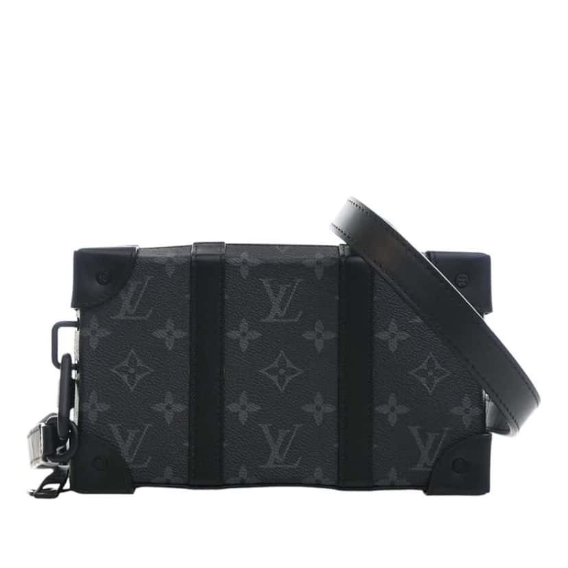 Louis Vuitton Monogram Eclipse Soft Trunk Wallet Crossbody Black Good condition - Front View