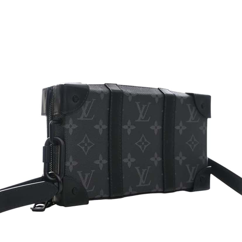 Louis Vuitton Monogram Eclipse Soft Trunk Wallet Crossbody Black Good condition - Back View