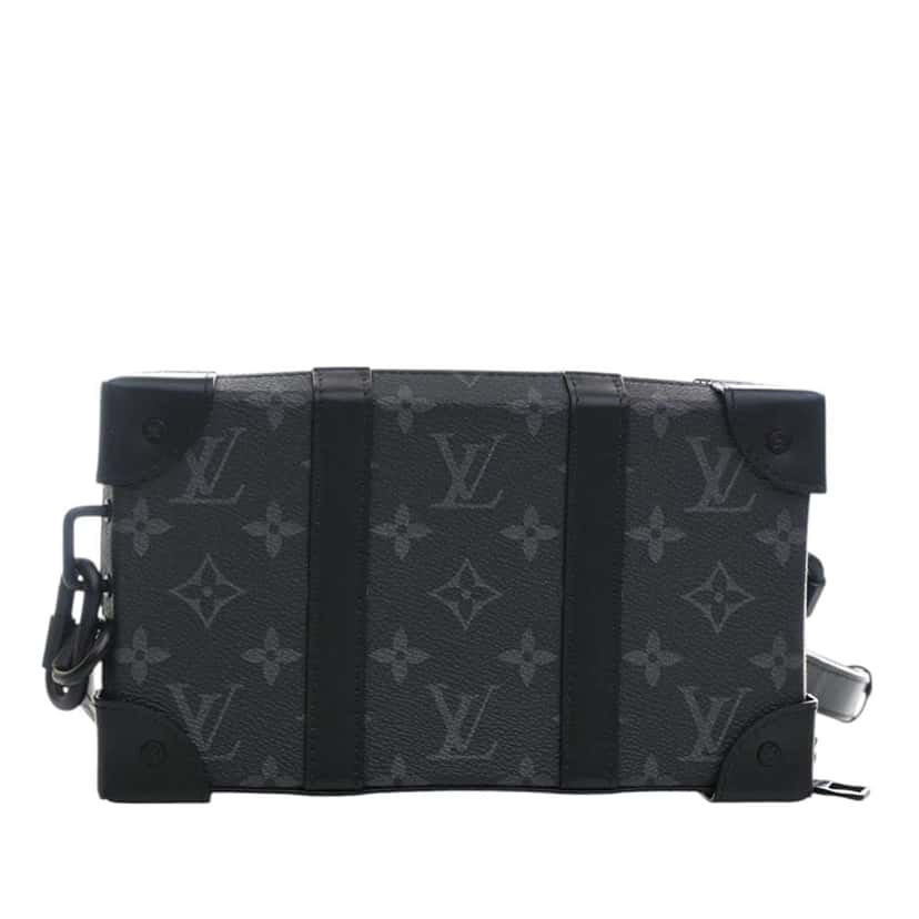 Louis Vuitton Monogram Eclipse Soft Trunk Wallet Crossbody Black Good condition - Model View
