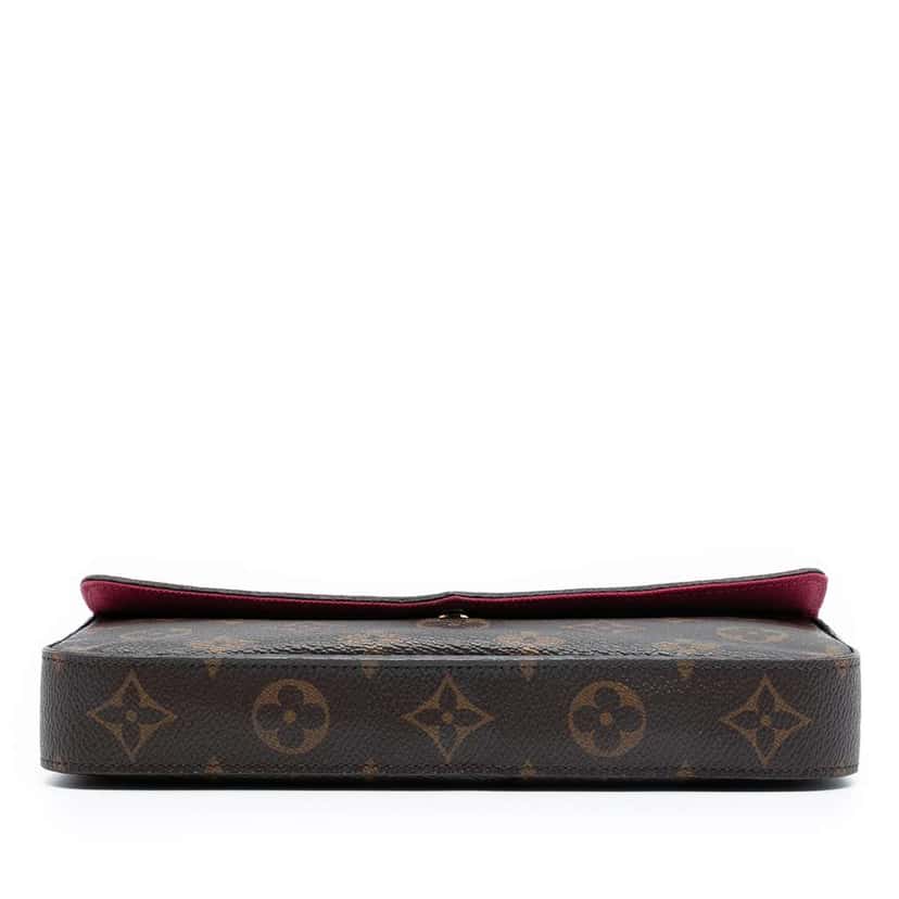 Louis Vuitton Monogram Pochette Felicie Brown Good condition - Inside View