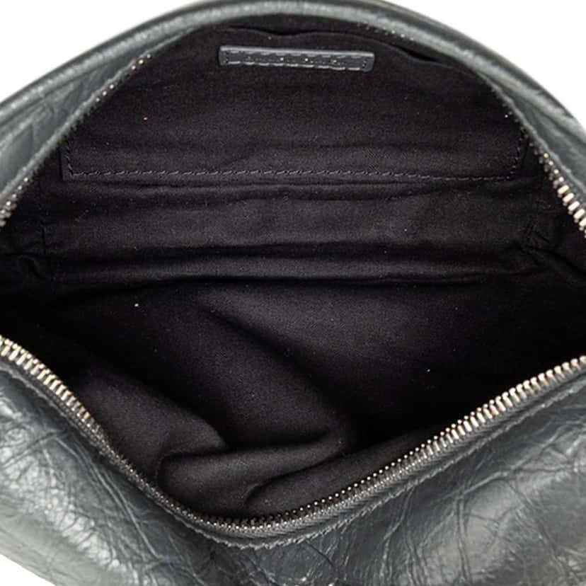 Balenciaga Lambskin Motocross Classic Neo Lift Belt Bag Black Leather Good condition - Model View