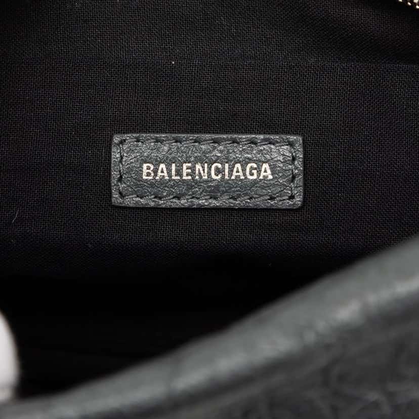 Balenciaga Lambskin Motocross Classic Neo Lift Belt Bag Black Leather Good condition - Box View