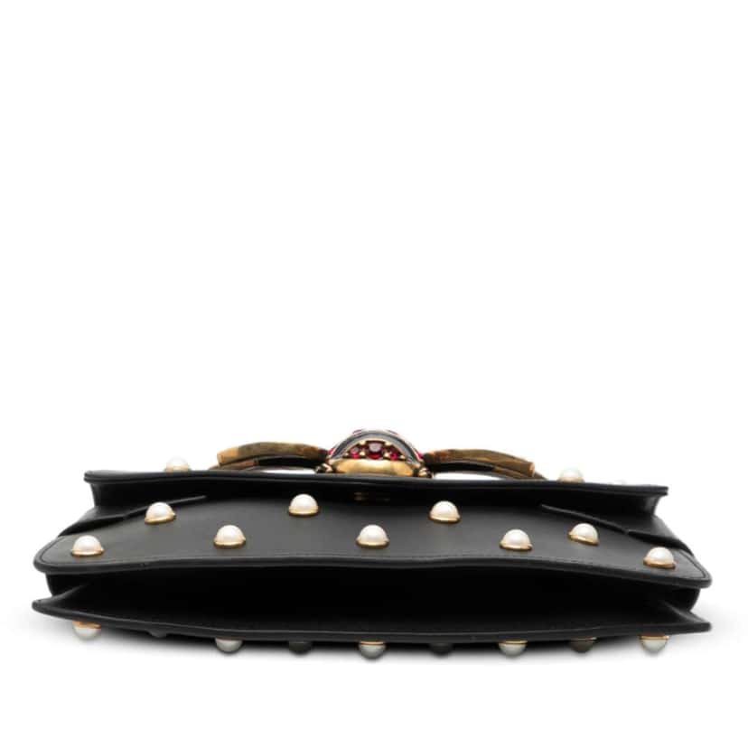 Gucci Mini Queen Margaret Broadway Leather Satchel Black Leather Good condition - Inside View