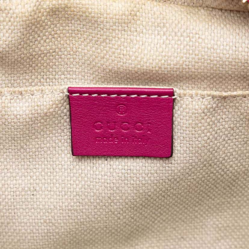 Gucci Patent Soho Disco Crossbody Pink Leather Very good condition - Box View