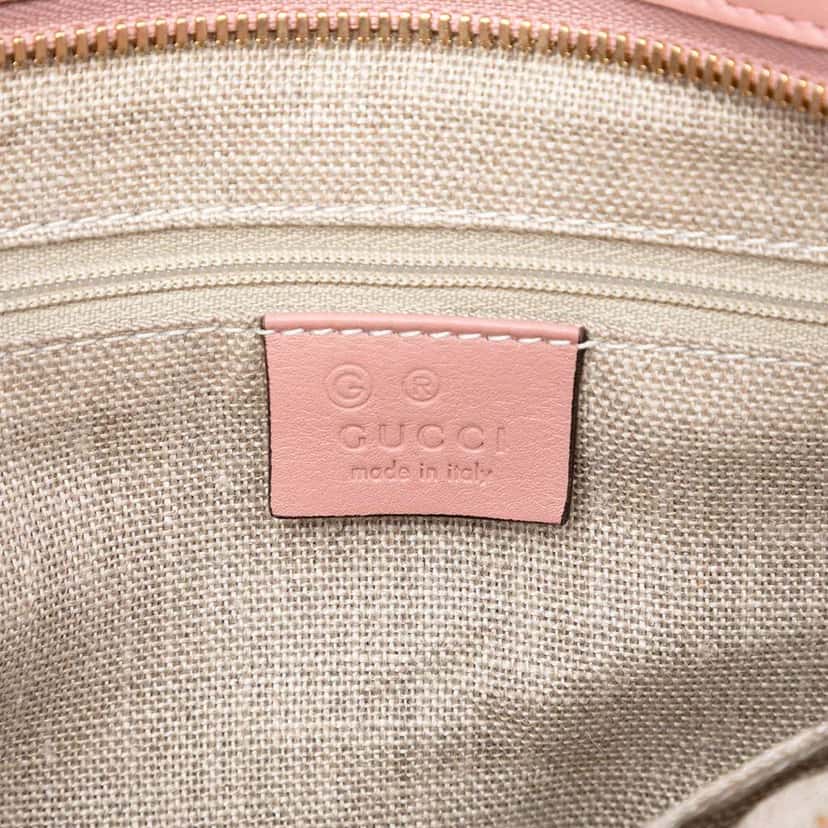 Gucci Small Microguccissima Bree Satchel Pink Leather Good condition - Box View