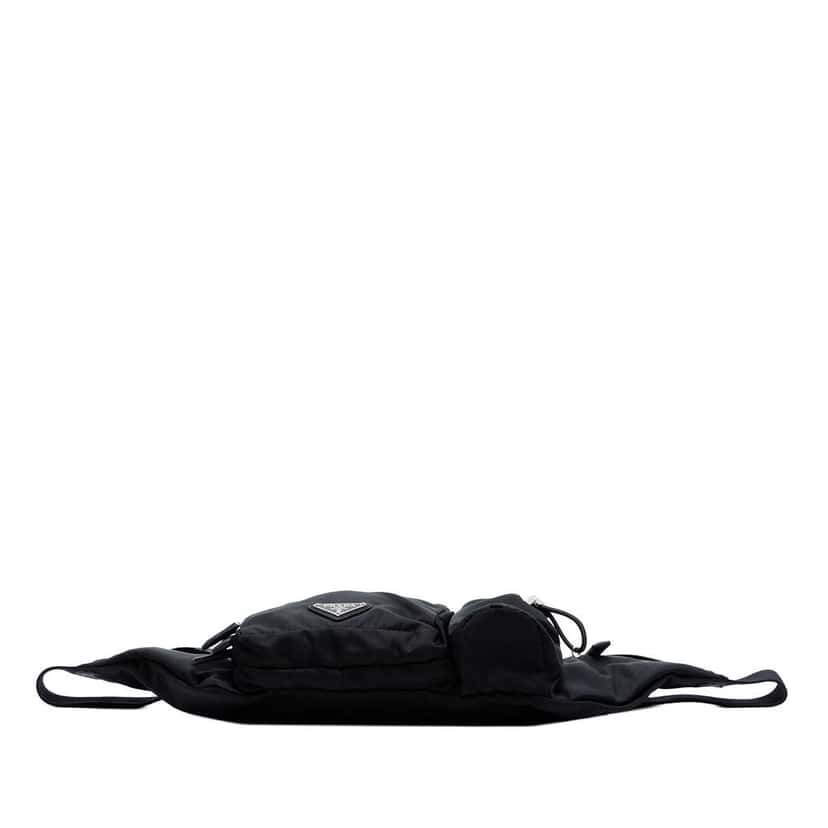 Prada Tessuto Multi Pocket Belt Bag Black Good condition - Inside View