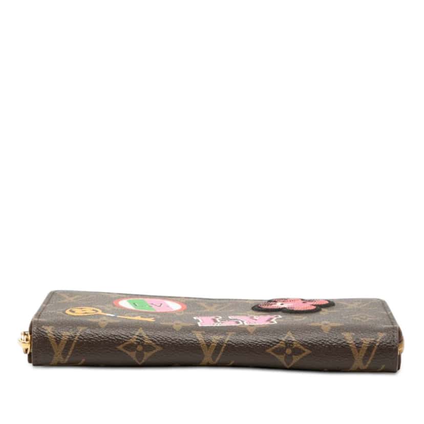 Louis Vuitton Monogram Patches Zippy Long Wallet Brown Good condition - Inside View