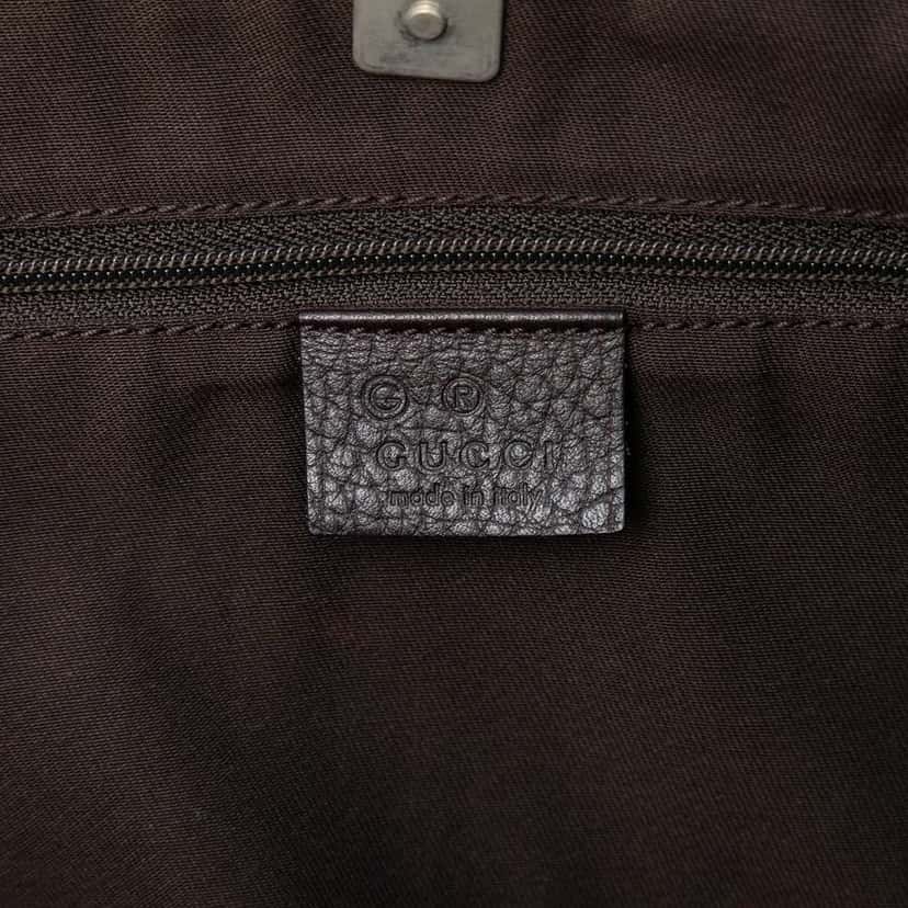 Gucci GG Nylon Abbey D Ring Pocket Tote Brown Very good condition - Box View