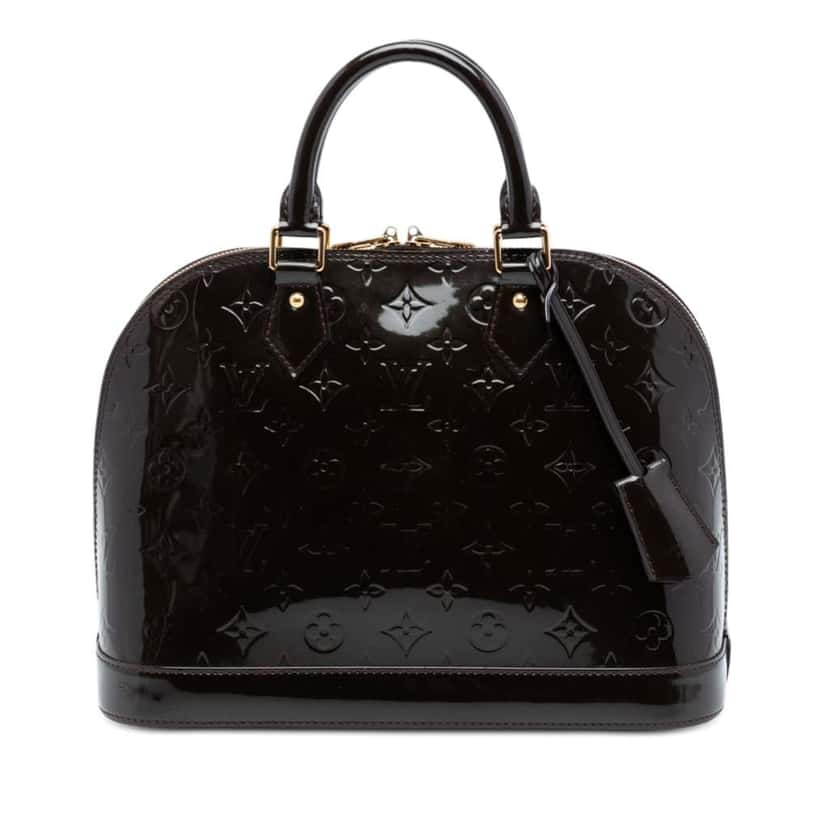 Louis Vuitton Monogram Vernis Alma PM Purple Leather Good condition - Front View