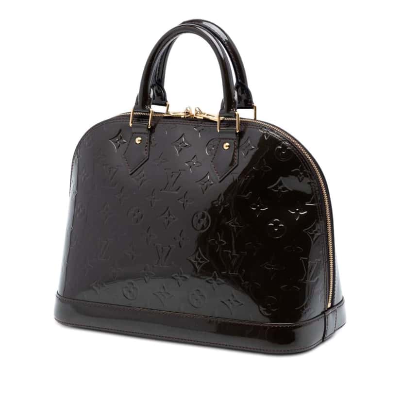 Louis Vuitton Monogram Vernis Alma PM Purple Leather Good condition - Back View