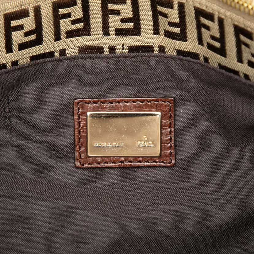 Fendi Zucchino Canvas Tote Beige Canvas Good condition - Box View