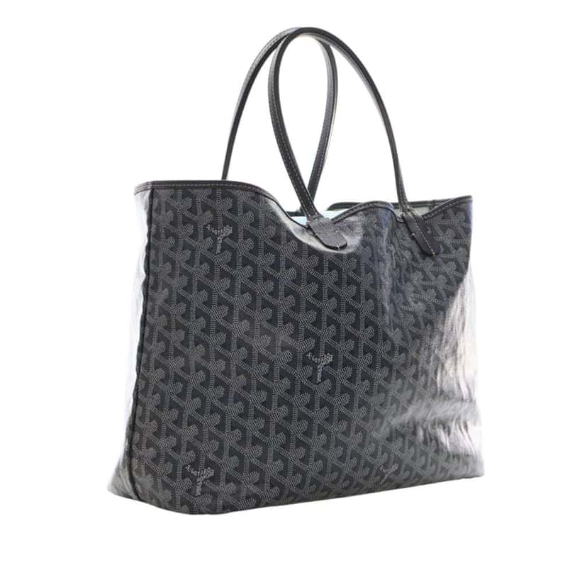 Goyard Goyardine Saint Louis PM Grey Canvas Good condition - Box View