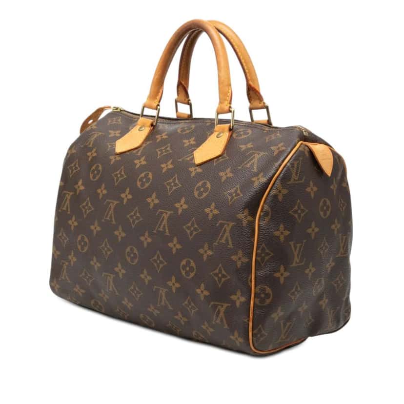 Louis Vuitton Monogram Speedy 30 Brown Fair condition - Back View