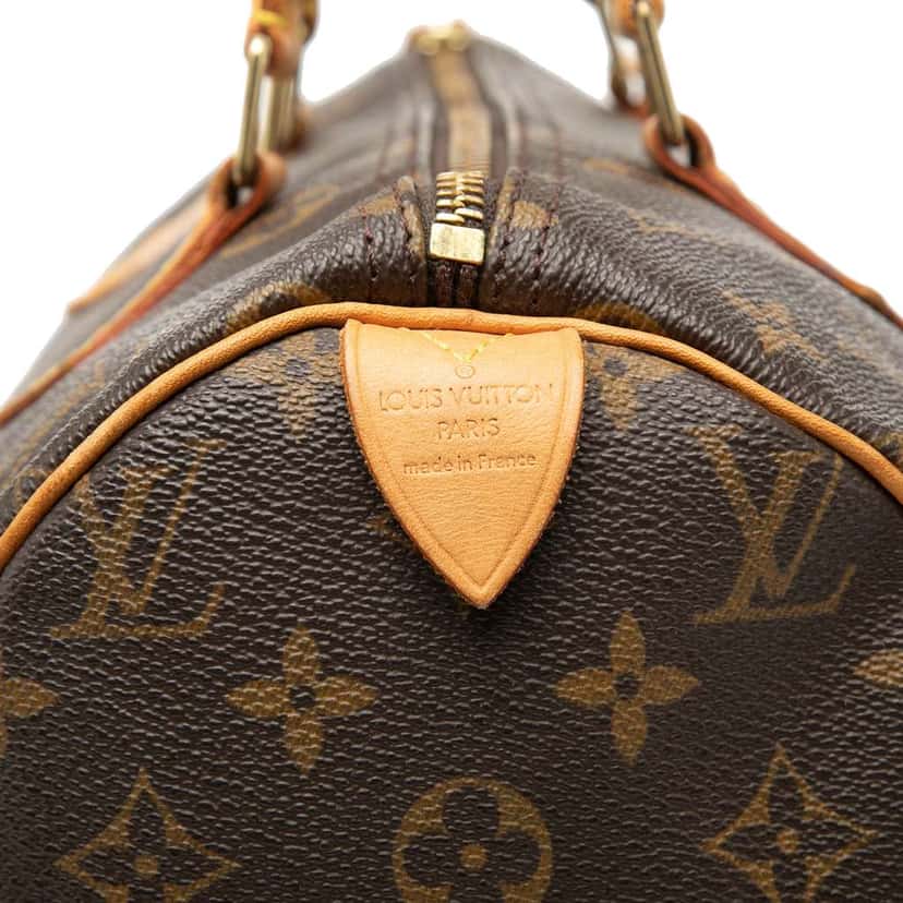 Louis Vuitton Monogram Speedy 30 Brown Fair condition - Model View
