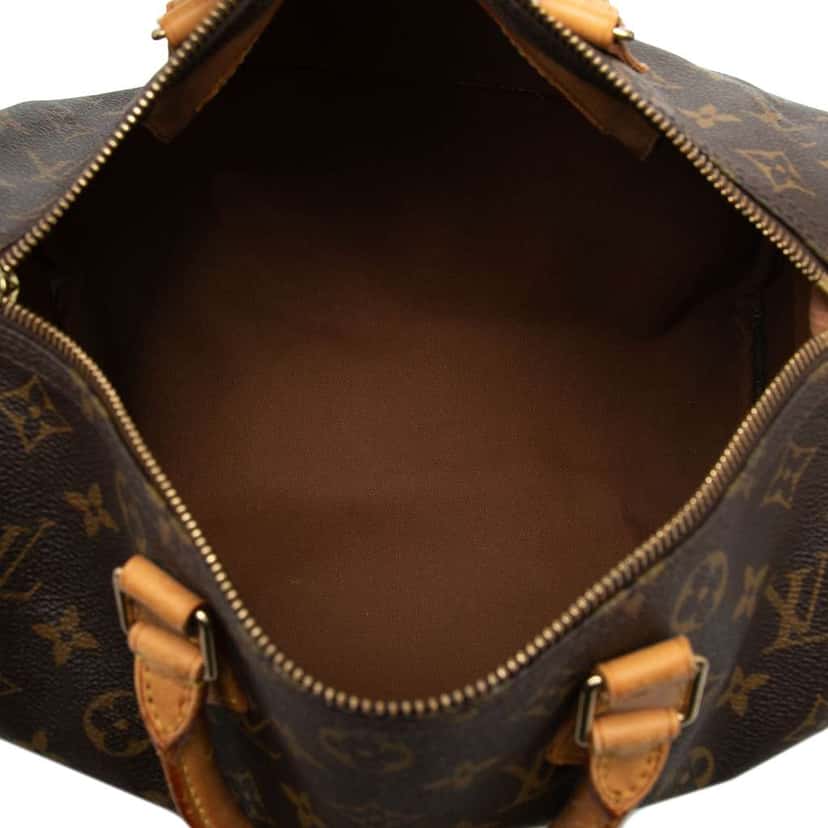 Louis Vuitton Monogram Speedy 30 Brown Fair condition - Box View