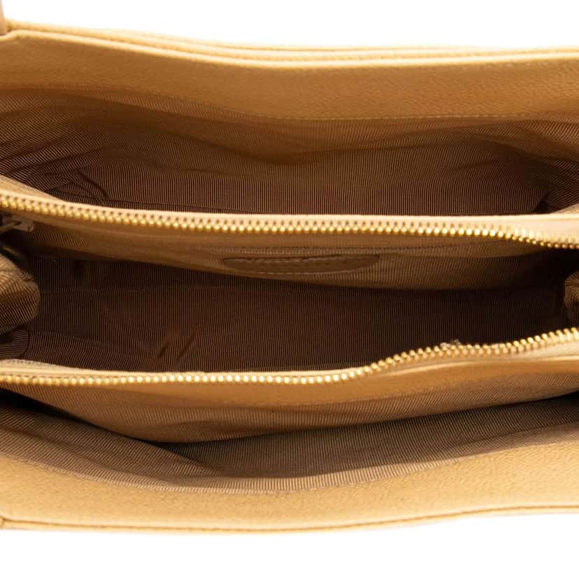 Chanel Caviar LAX Logo Tote Brown Leather Good condition - Model View