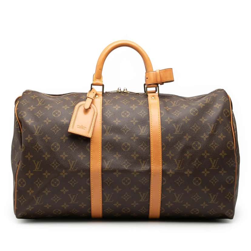 Louis Vuitton Monogram Keepall 50 Brown Good condition - Front View
