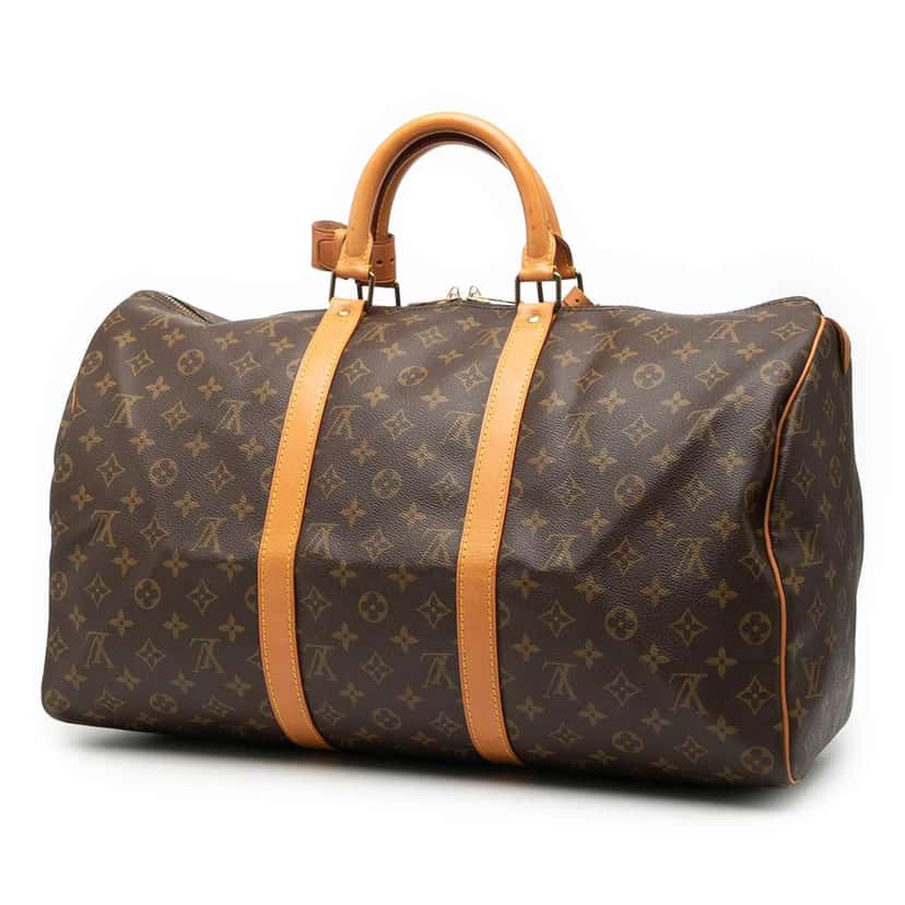 Louis Vuitton Monogram Keepall 50 Brown Good condition - Back View