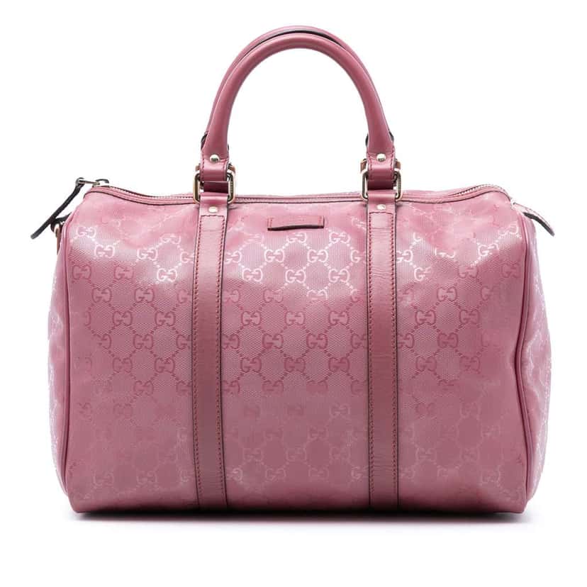 Gucci Medium GG Imprime Joy Boston Pink Canvas Good condition - Front View