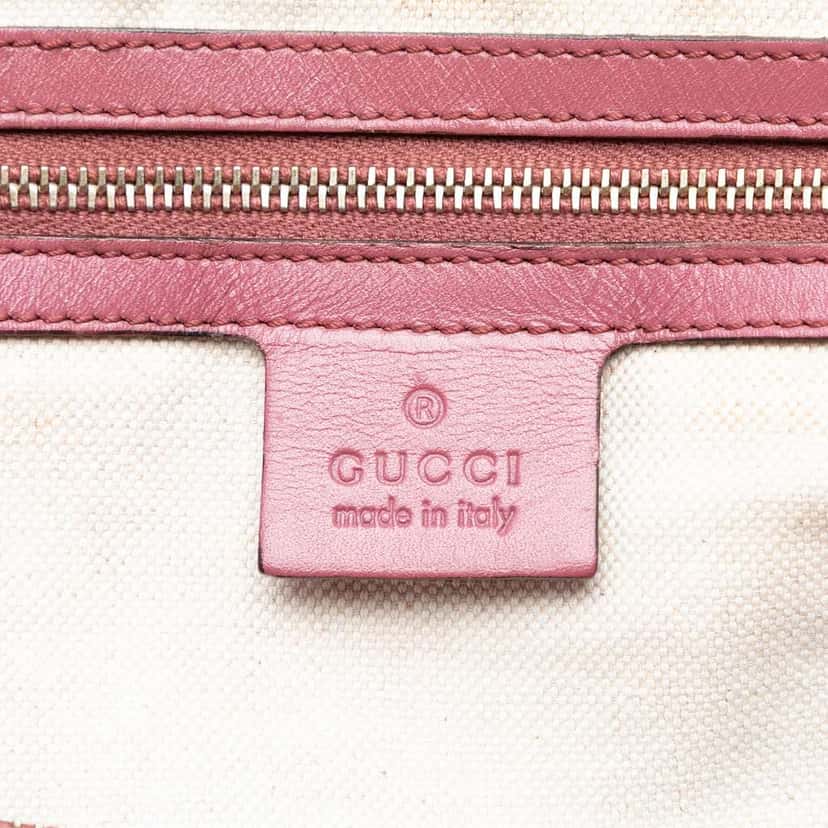 Gucci Medium GG Imprime Joy Boston Pink Canvas Good condition - Box View
