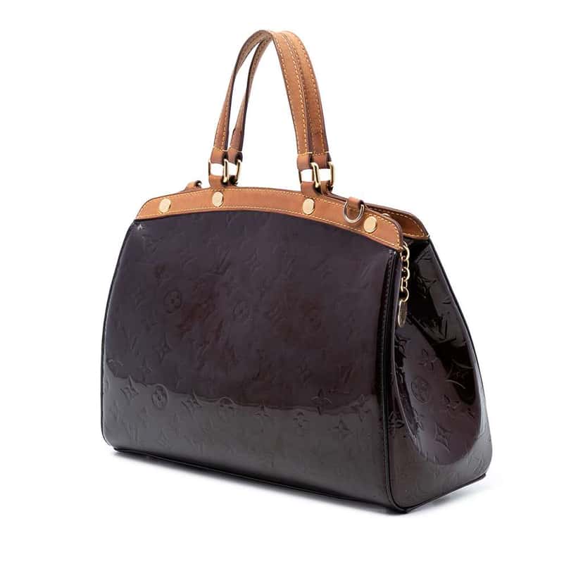 Louis Vuitton Monogram Vernis Brea MM Purple Leather Good condition - Back View