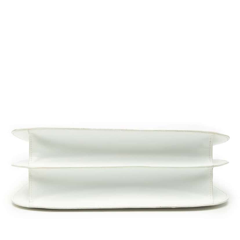 Celine Leather Horseshoe Shoulder Bag White Leather Good condition - Inside View