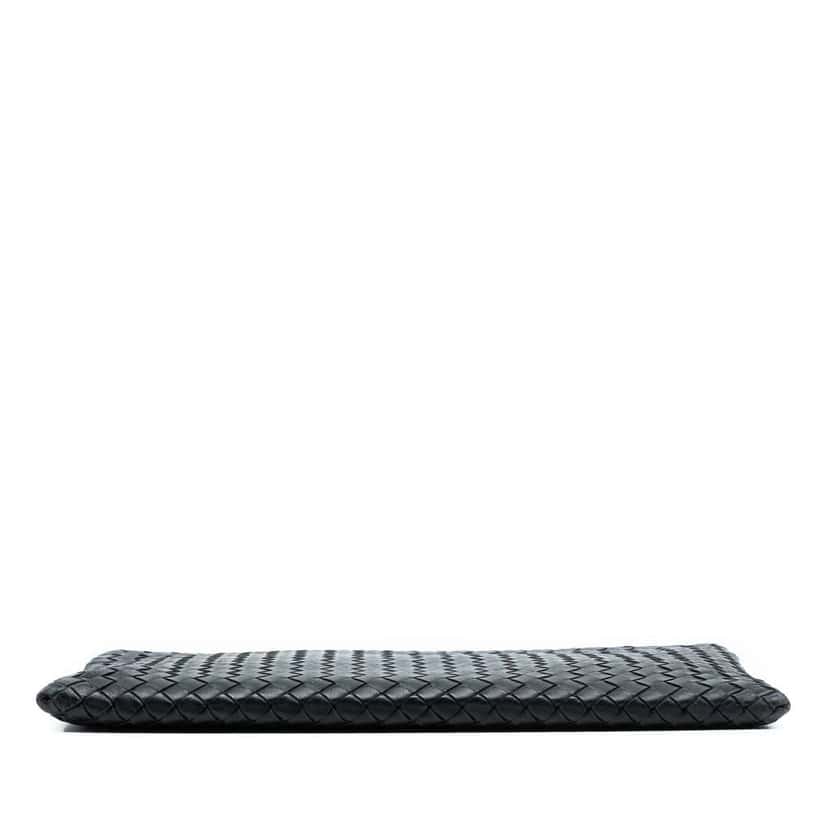 Bottega Veneta Nappa Intrecciato Clutch Black Leather Good condition - Inside View