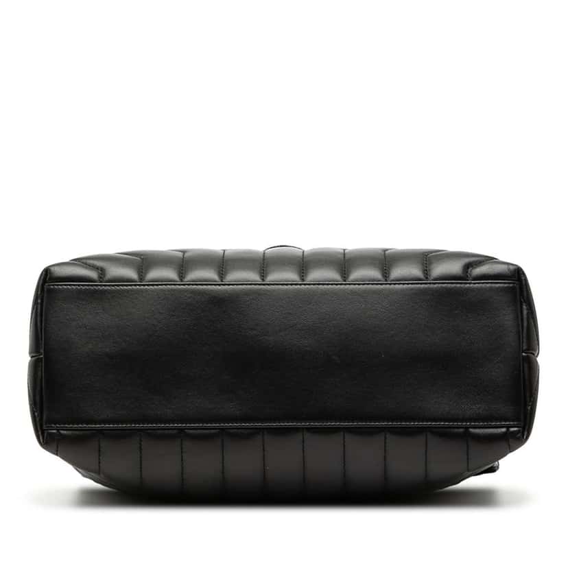 Saint Laurent Medium Matelasse Calfskin Monogram LouLou Shoulder Bag Black Leather Good condition - Inside View