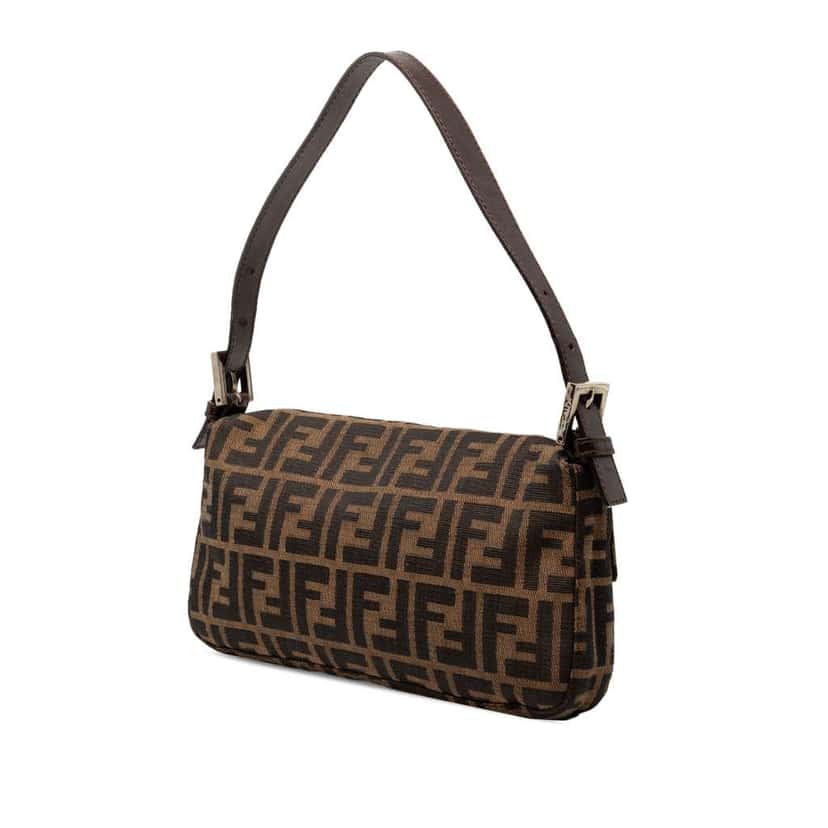 Fendi Zucca Canvas Baguette Brown Canvas Good condition - Back View