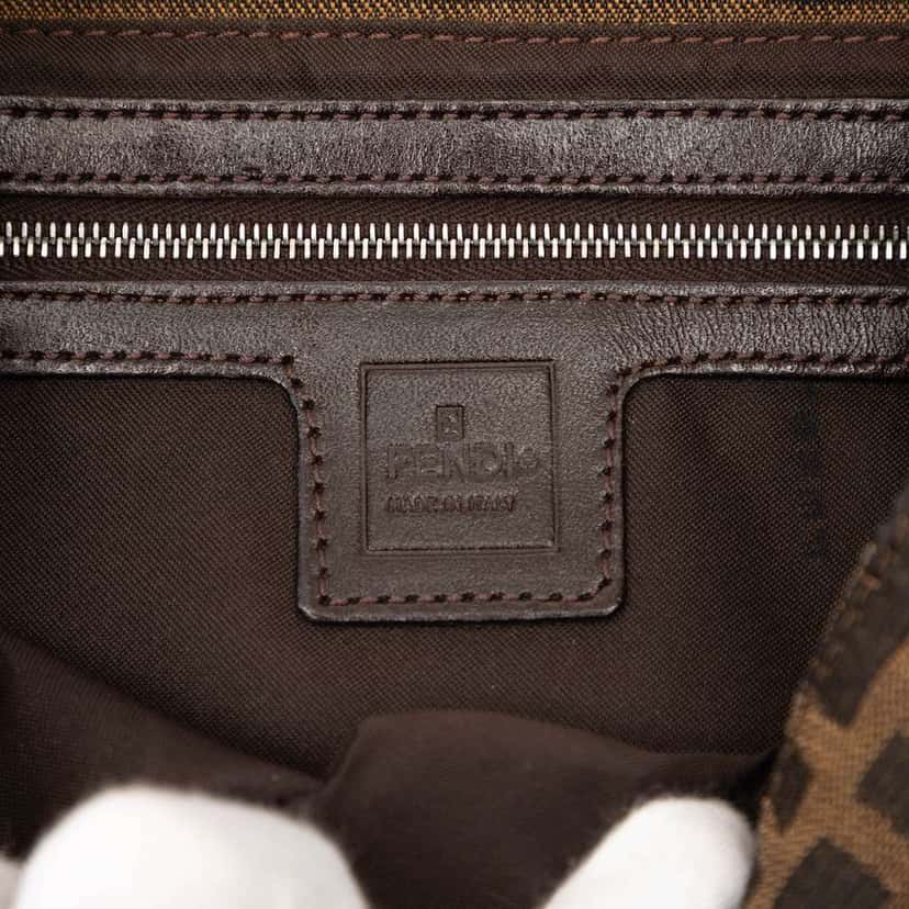 Fendi Zucca Canvas Baguette Brown Canvas Good condition - Box View