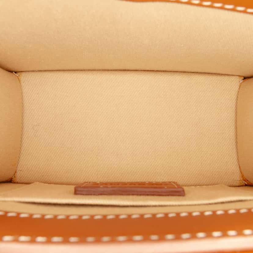 Jacquemus Leather Le Chiquito Moyen Boucle Brown Leather Good condition - Model View