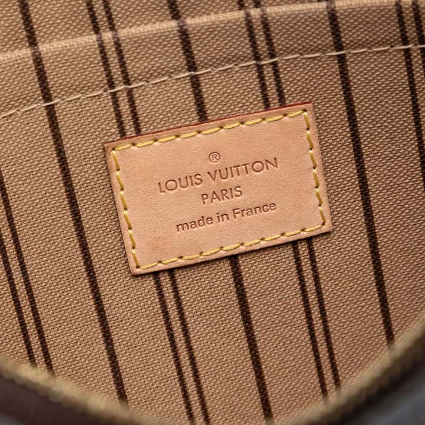 Louis Vuitton Monogram Neverfull MM Pouch Brown Good condition - Box View