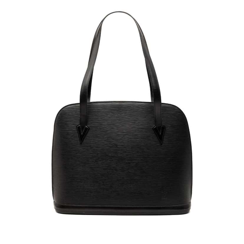 Louis Vuitton Epi Lussac Black Leather Good condition - Front View